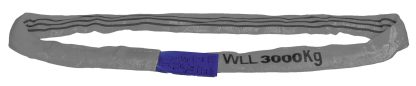 10m circumference Grey Polyester Roundsling